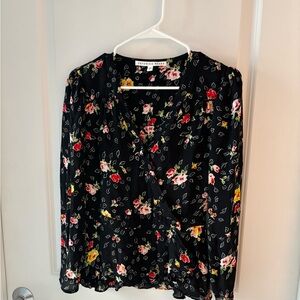 Veronica Beard Kiona Floral Blouse